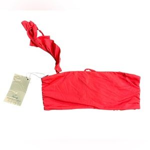 MAAJI womens reversible size S one strap/bandeau bikini top w tie back NWT